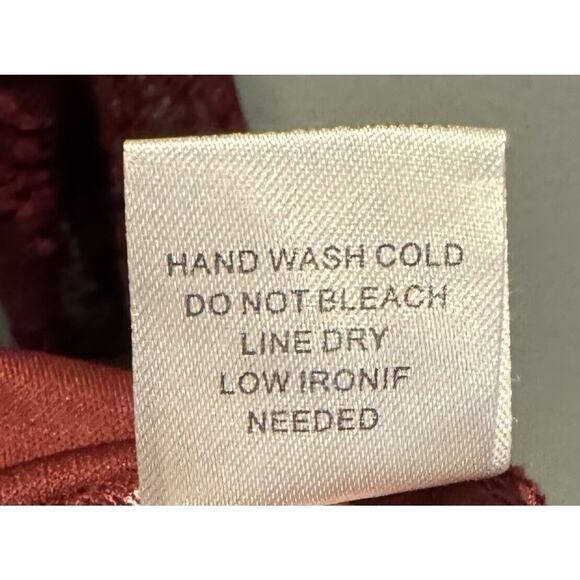 Altar’d State Fit And Flare Tie Back Dress Red Lace Women’s M - Picture 5 of 6